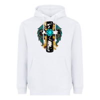 White cross gemstone wings Heavyweight Hoodie - RanaPortraitStore