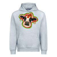 Heather Grey christmas heifer Urban Hoodie - Jasminsmagicworld