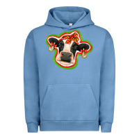 Pigment Pebble Blue christmas heifer Urban Hoodie - Jasminsmagicworld