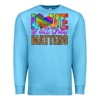 Ocean Blue love is all that matters Premium Sweatshirt - HRA Design Shop