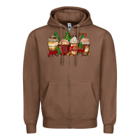 Chestnut lumberjack coffee cups Zipper Hoodie - Zillion Design Studio