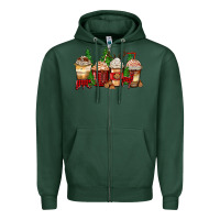 Sports Green lumberjack coffee cups Zipper Hoodie - Zillion Design Studio