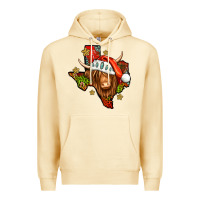 Pina Colada Shaggy cow Texas Christmas Premium Hoodie - Jasminsmagicworld