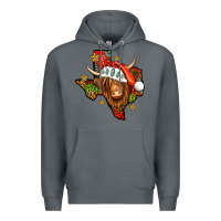 Rock Shaggy cow Texas Christmas Premium Hoodie - Jasminsmagicworld