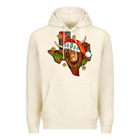 Tofu Shaggy cow Texas Christmas Premium Hoodie - Jasminsmagicworld