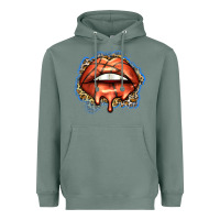 Sage basketball lips Heavyweight Hoodie - Zillion Design Studio