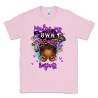 Bubblegum Pink minding my own business afro messy bun Classic Tee - texasbilliewilder