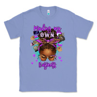 Colony Blue minding my own business afro messy bun Classic Tee - texasbilliewilder