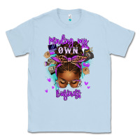 Dusty Blue minding my own business afro messy bun Classic Tee - texasbilliewilder