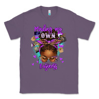 Lavender minding my own business afro messy bun Classic Tee - texasbilliewilder