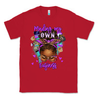 Red minding my own business afro messy bun Classic Tee - texasbilliewilder