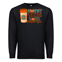 Black mommy needs some pumpkin spice Premium Sweatshirt - CowhideDigitalArt