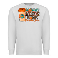 Dove Grey mommy needs some pumpkin spice Premium Sweatshirt - CowhideDigitalArt