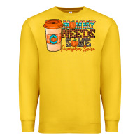 Lemon mommy needs some pumpkin spice Premium Sweatshirt - CowhideDigitalArt