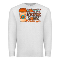 Oatmeal Heather mommy needs some pumpkin spice Premium Sweatshirt - CowhideDigitalArt