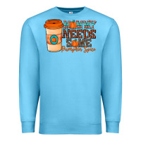 Ocean Blue mommy needs some pumpkin spice Premium Sweatshirt - CowhideDigitalArt