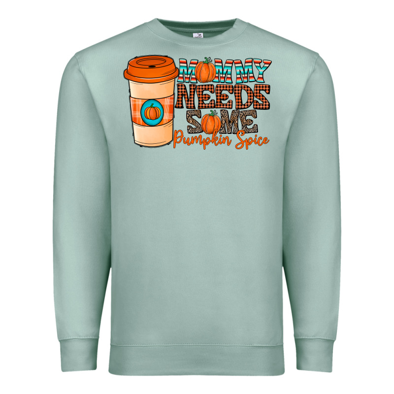 Mommy Needs Some Pumpkin Spice Premium Sweatshirt by CowhideDigitalArt | Teevron