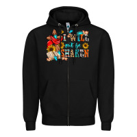 Black i will not be shaken Zipper Hoodie - Zillion Design Studio