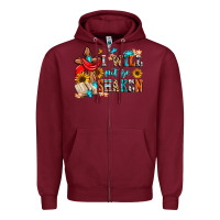 Burgundy i will not be shaken Zipper Hoodie - Zillion Design Studio