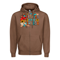 Chestnut i will not be shaken Zipper Hoodie - Zillion Design Studio