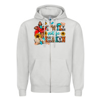 Dove Grey i will not be shaken Zipper Hoodie - Zillion Design Studio