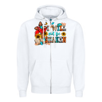 White i will not be shaken Zipper Hoodie - Zillion Design Studio