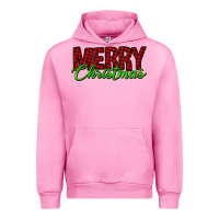 Fuchsia Pink merry christmas tartan Urban Hoodie - Jasminsmagicworld