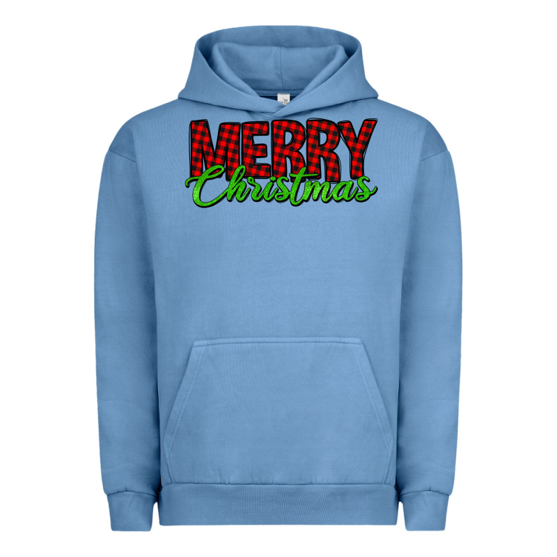 Merry Christmas Tartan Urban Hoodie by Jasminsmagicworld | Teevron