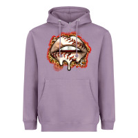 Lavender baseball lips Heavyweight Hoodie - Zillion Design Studio