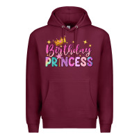 Burgundy birthday princess Premium Hoodie - NancyCooperArtShop