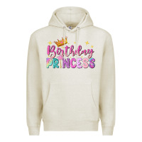 Oatmeal Heather birthday princess Premium Hoodie - NancyCooperArtShop
