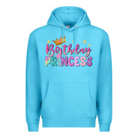 Ocean Blue birthday princess Premium Hoodie - NancyCooperArtShop