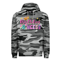 Slate Camo birthday princess Premium Hoodie - NancyCooperArtShop