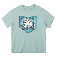 Arona Christmas Pocket Heavy Core Tee - CowhideDigitalArt