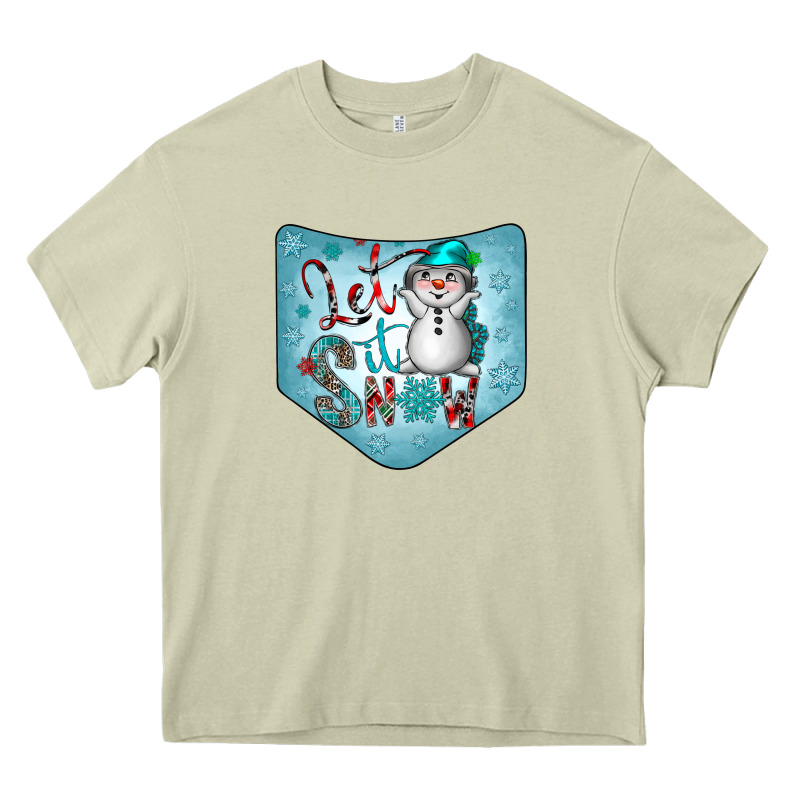 Christmas Pocket Heavy Core Tee by CowhideDigitalArt | Teevron