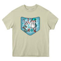 Mossy Christmas Pocket Heavy Core Tee - CowhideDigitalArt