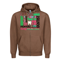 Chestnut dentist tooth Zipper Hoodie - texasbilliewilder