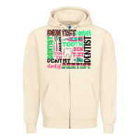 Sandshell dentist tooth Zipper Hoodie - texasbilliewilder