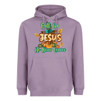 Lavender Fall for Jesus He Never Leaves Heavyweight Hoodie - texasbilliewilder