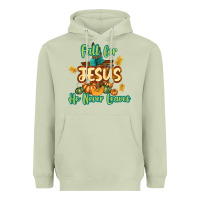 Matcha Fall for Jesus He Never Leaves Heavyweight Hoodie - texasbilliewilder