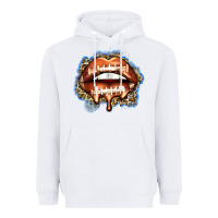 White american football lips Heavyweight Hoodie - Zillion Design Studio