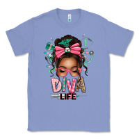 Colony Blue afro messy bun diva life Classic Tee - texasbilliewilder
