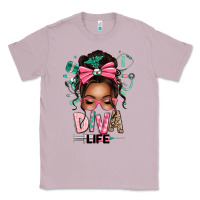 Lilac afro messy bun diva life Classic Tee - texasbilliewilder