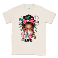 Natural afro messy bun diva life Classic Tee - texasbilliewilder