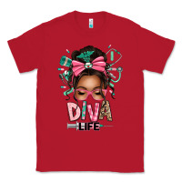 Red afro messy bun diva life Classic Tee - texasbilliewilder