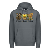 Rock peace love lions Premium Hoodie - LillyAllenDesigns