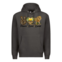 Smoke peace love lions Premium Hoodie - LillyAllenDesigns