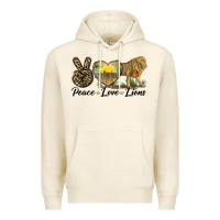 Tofu peace love lions Premium Hoodie - LillyAllenDesigns