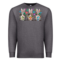 Charcoal Heather western bunny gnome Premium Sweatshirt - RacoonDesign