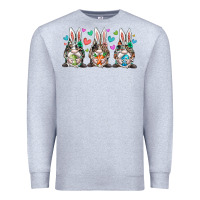 Heather Grey western bunny gnome Premium Sweatshirt - RacoonDesign